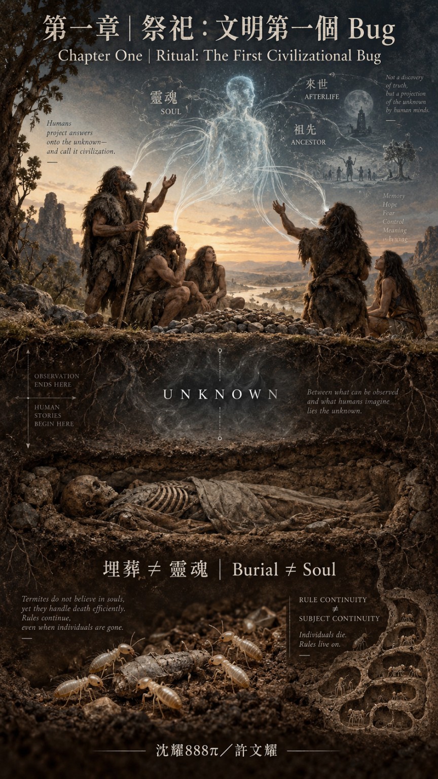 Case artwork for sacrifice and civilization’s first bug