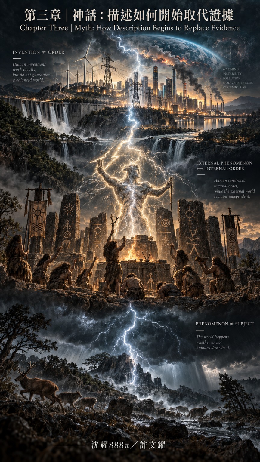 Case artwork for myth, narrative and evidentiary boundaries